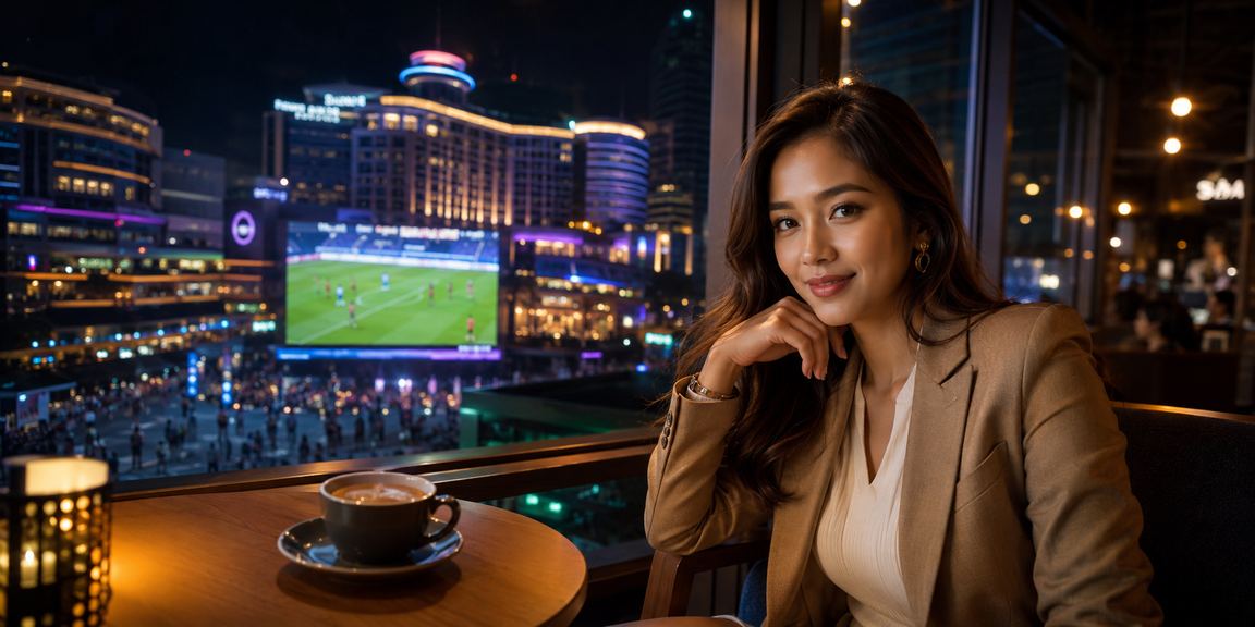 Pemain menikmati promosi taruhan bola sepak pv22 di Genting Highlands dengan atmosfera sukan yang meriah