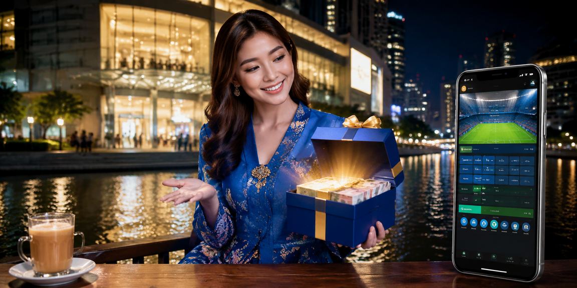 Pemain menggunakan pv22 di Kuala Lumpur dengan pakaian baju kurung untuk bertaruh sukan maya dari mudah alih